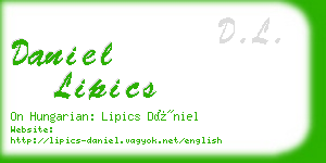 daniel lipics business card